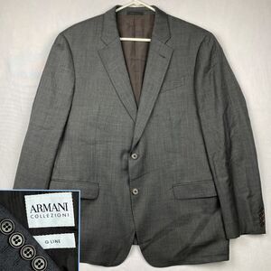 Armani Collezioni G Line Sport Coat Men's 44R Gray 100% Wool‎ Blazer Dual Vent